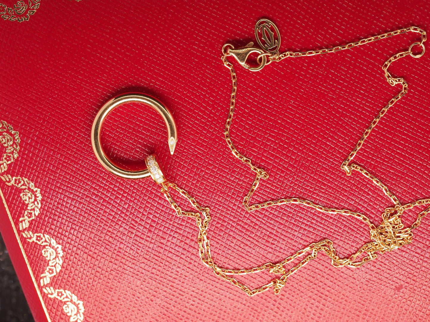 Estate 18K Yellow Gold Cartier Juste un Clou Pendant, Diamonds - VHK#765A