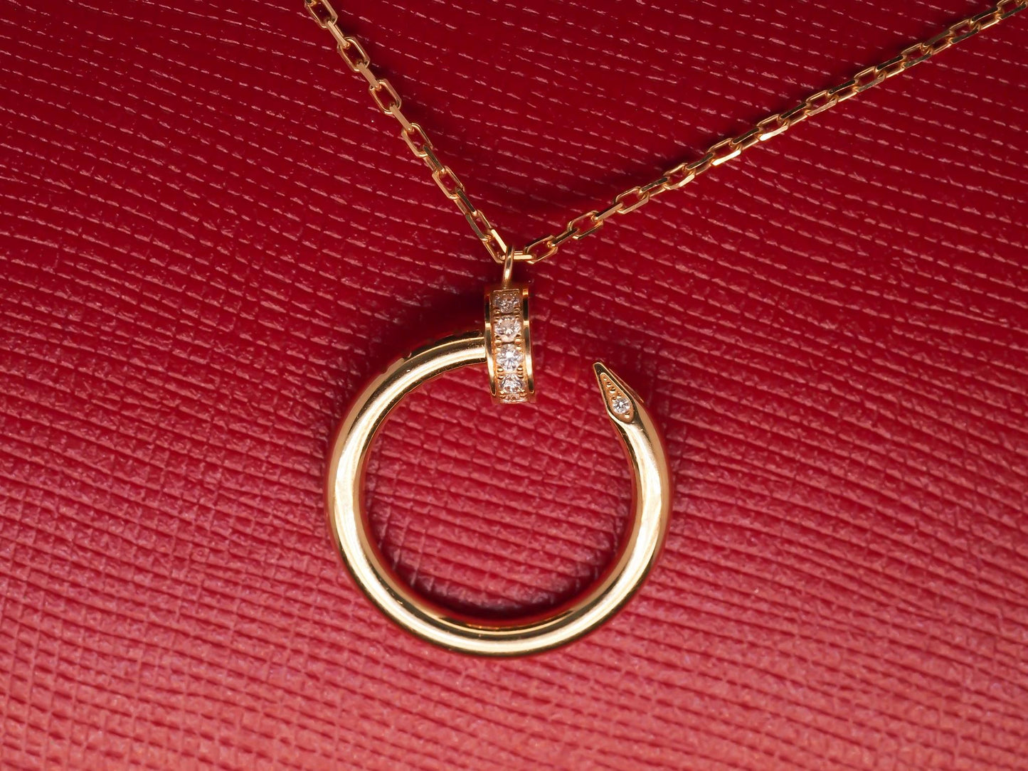 Estate 18K Yellow Gold Cartier Juste un Clou Pendant, Diamonds - VHK#765A