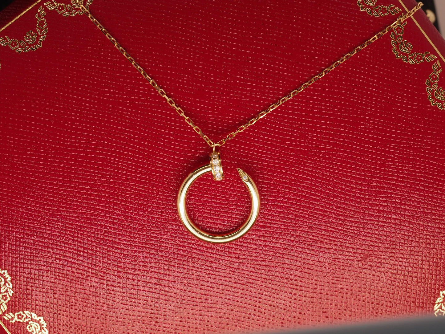 Estate 18K Yellow Gold Cartier Juste un Clou Pendant, Diamonds - VHK#765A