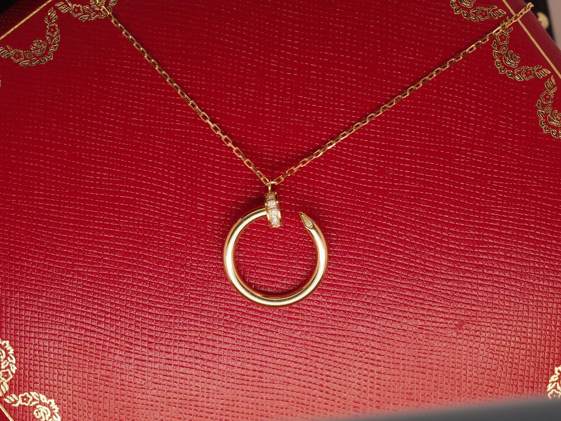 Estate 18K Yellow Gold Cartier Juste un Clou Pendant, Diamonds - VHK#765A