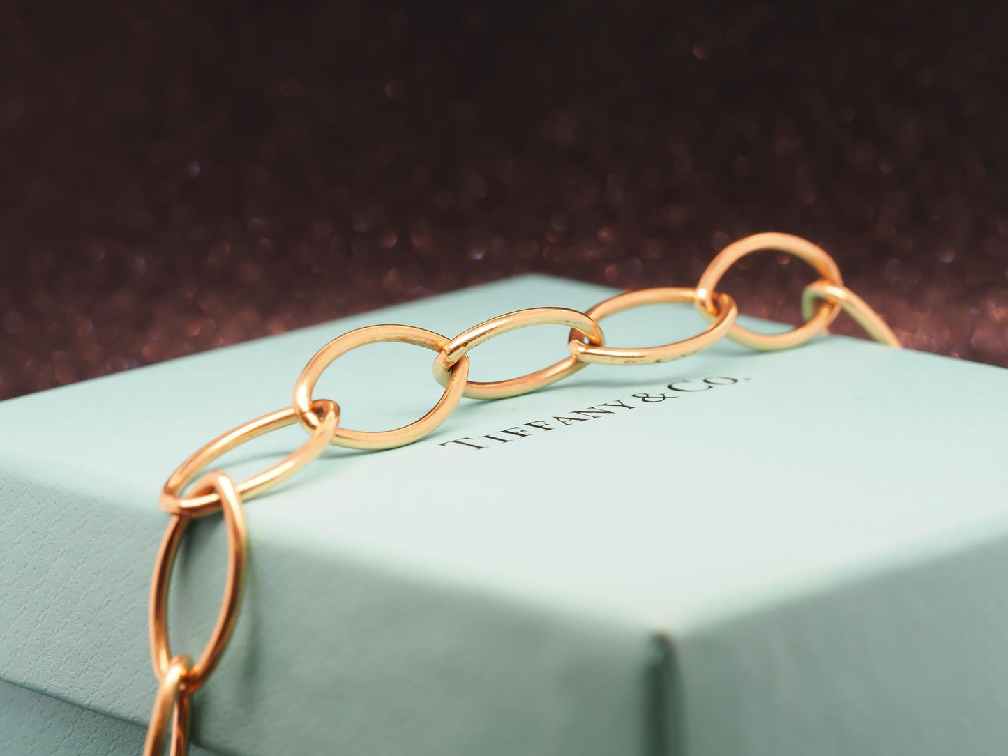 Estate Tiffany & Co. 18K Yellow Gold Oval Link Bracelet - VHK#335A