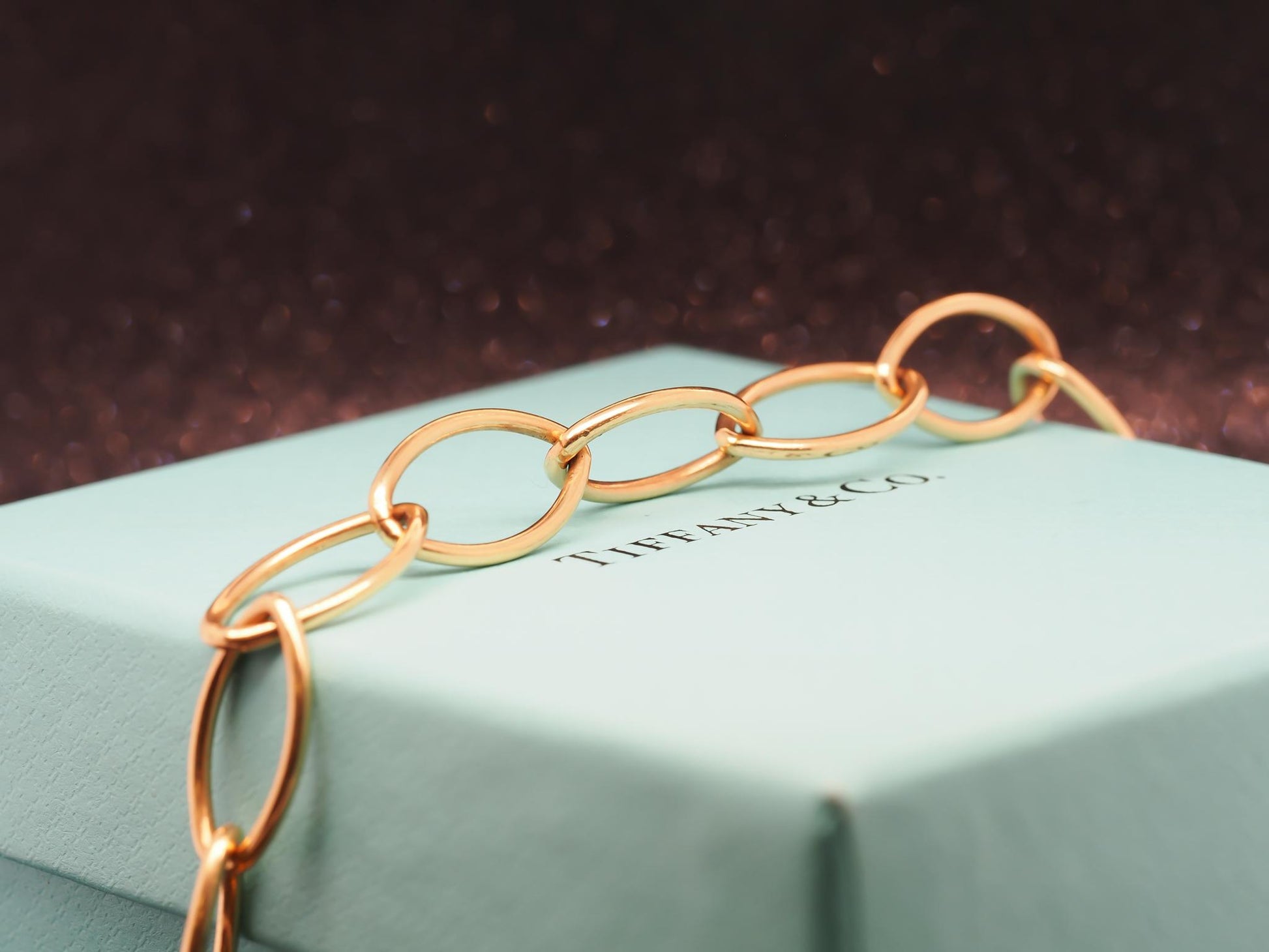 Estate Tiffany & Co. 18K Yellow Gold Oval Link Bracelet - VHK#335A