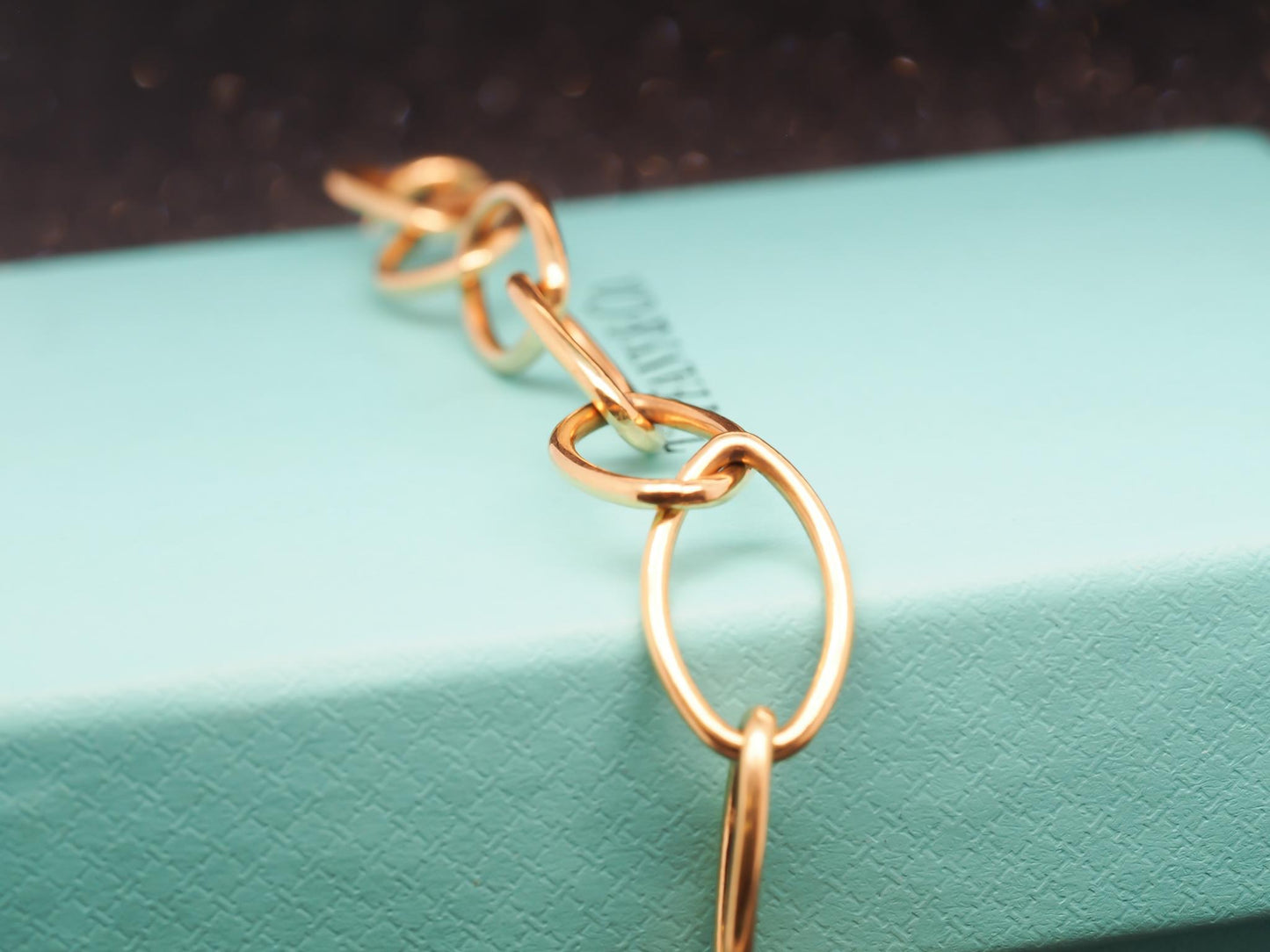 Estate Tiffany & Co. 18K Yellow Gold Oval Link Bracelet - VHK#335A