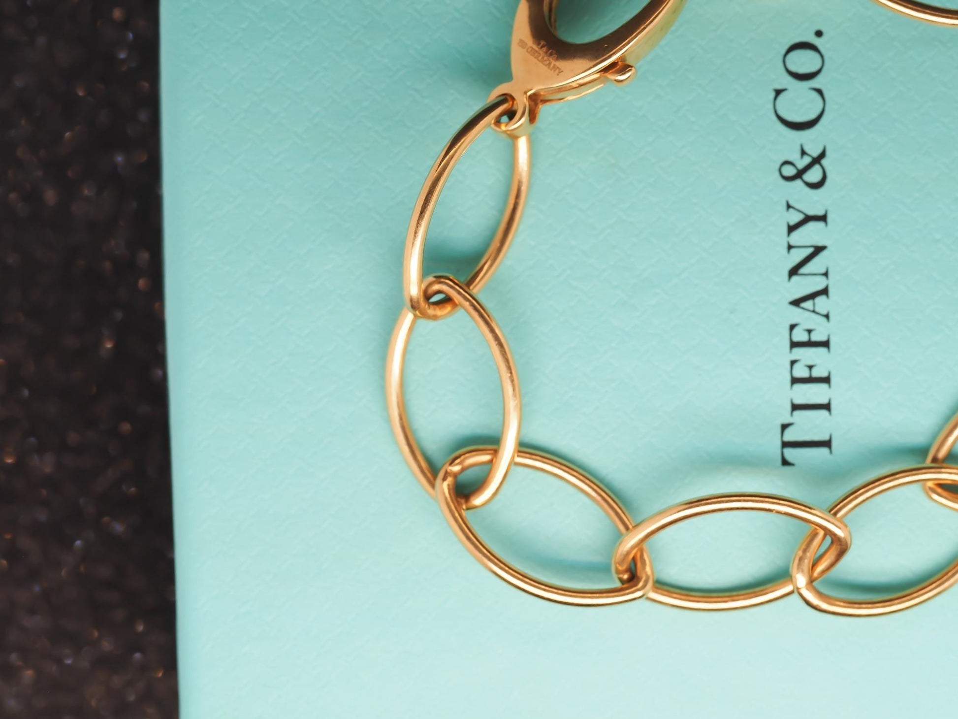 Estate Tiffany & Co. 18K Yellow Gold Oval Link Bracelet - VHK#335A