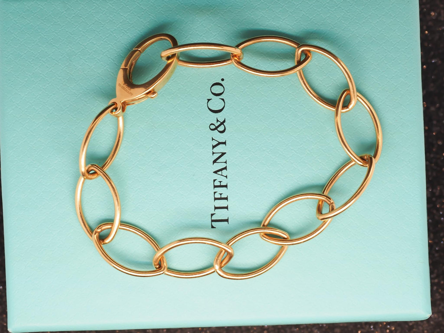 Estate Tiffany & Co. 18K Yellow Gold Oval Link Bracelet - VHK#335A