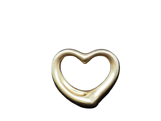 Elsa Peretti Tiffany & Co Open “Medium” Heart Pendant 18k Yellow Gold - VHK#240A