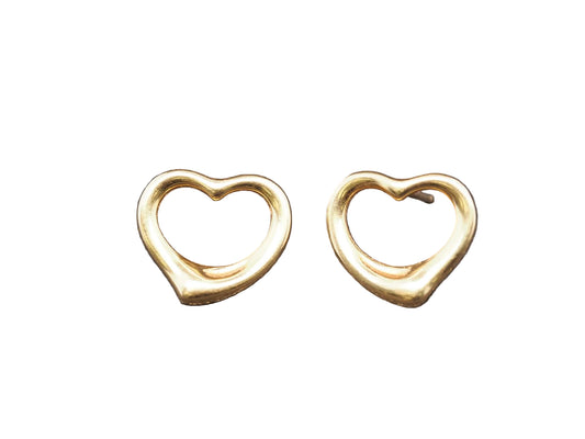 Estate 18K Tiffany & Co. Yellow Gold Heart Earrings - VHK#186B