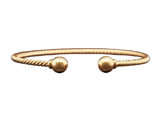 Estate David Yurman 18K Yellow Gold Cable Bracelet - VHK#932a