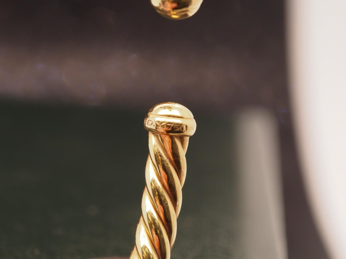 Estate David Yurman CABLESPIRA Flex Bracelet 18K Yellow Gold - VHK#764a
