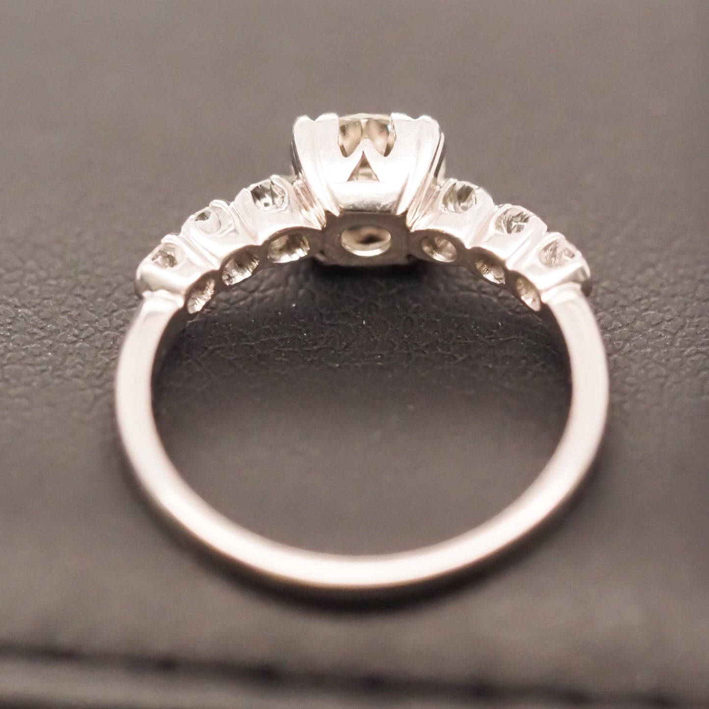 Circa 1930s Art Deco .85ct Old European Brilliant Diamond Engagement Ring - VHK#