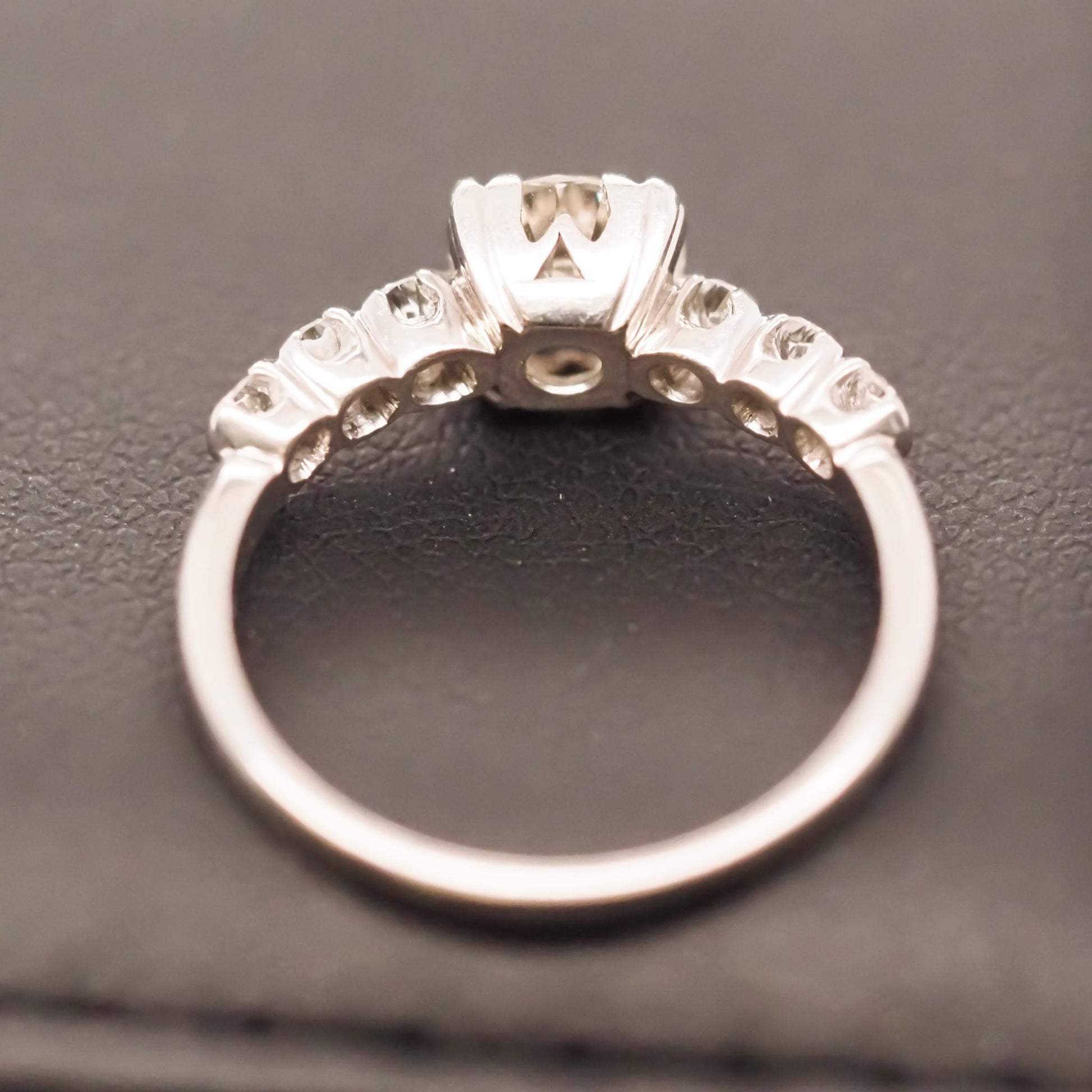 Circa 1930s Art Deco .85ct Old European Brilliant Diamond Engagement Ring - VHK#
