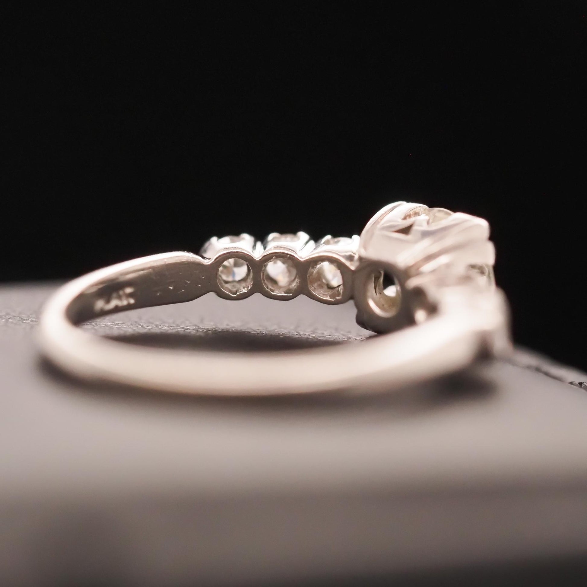 Circa 1930s Art Deco .85ct Old European Brilliant Diamond Engagement Ring - VHK#