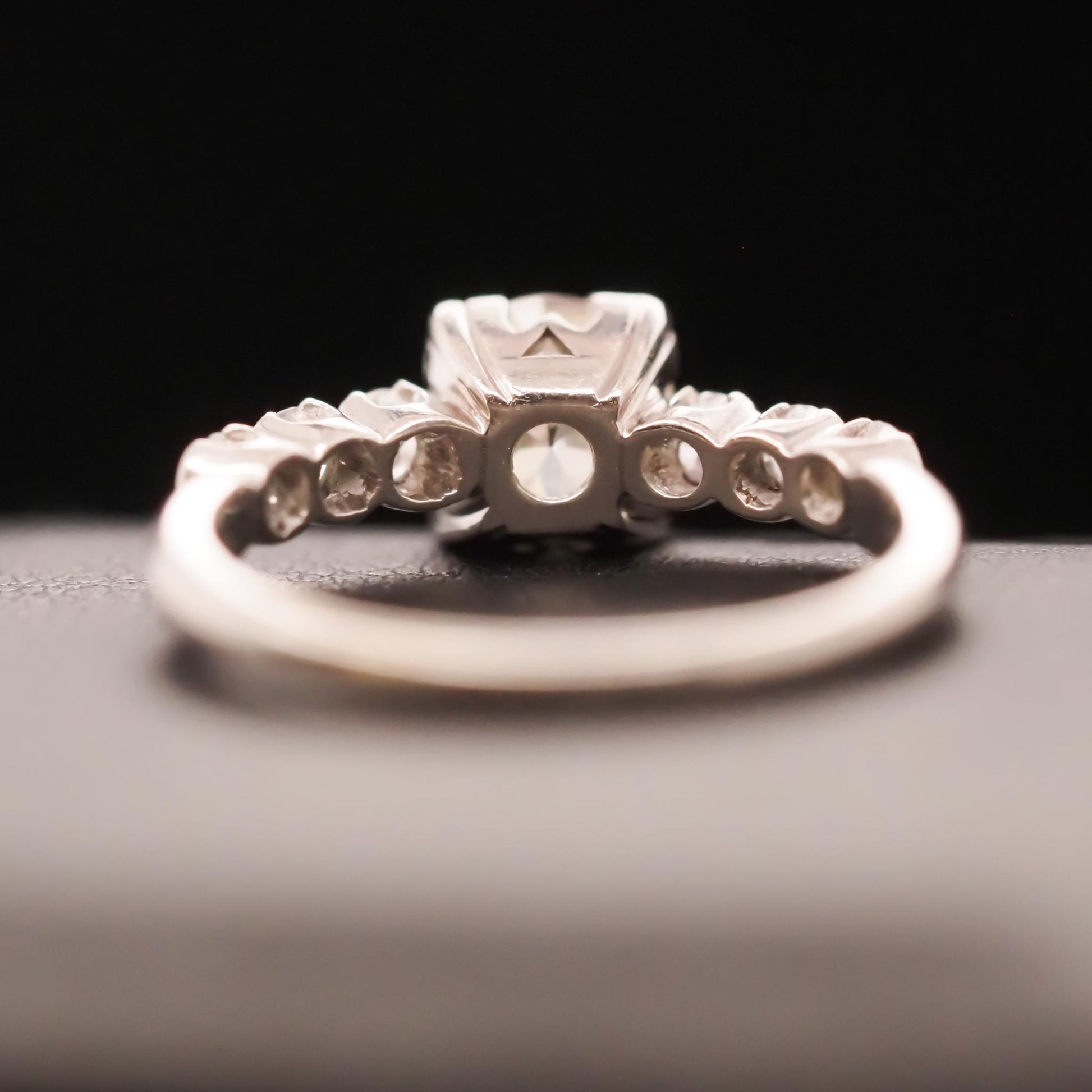 Circa 1930s Art Deco .85ct Old European Brilliant Diamond Engagement Ring - VHK#