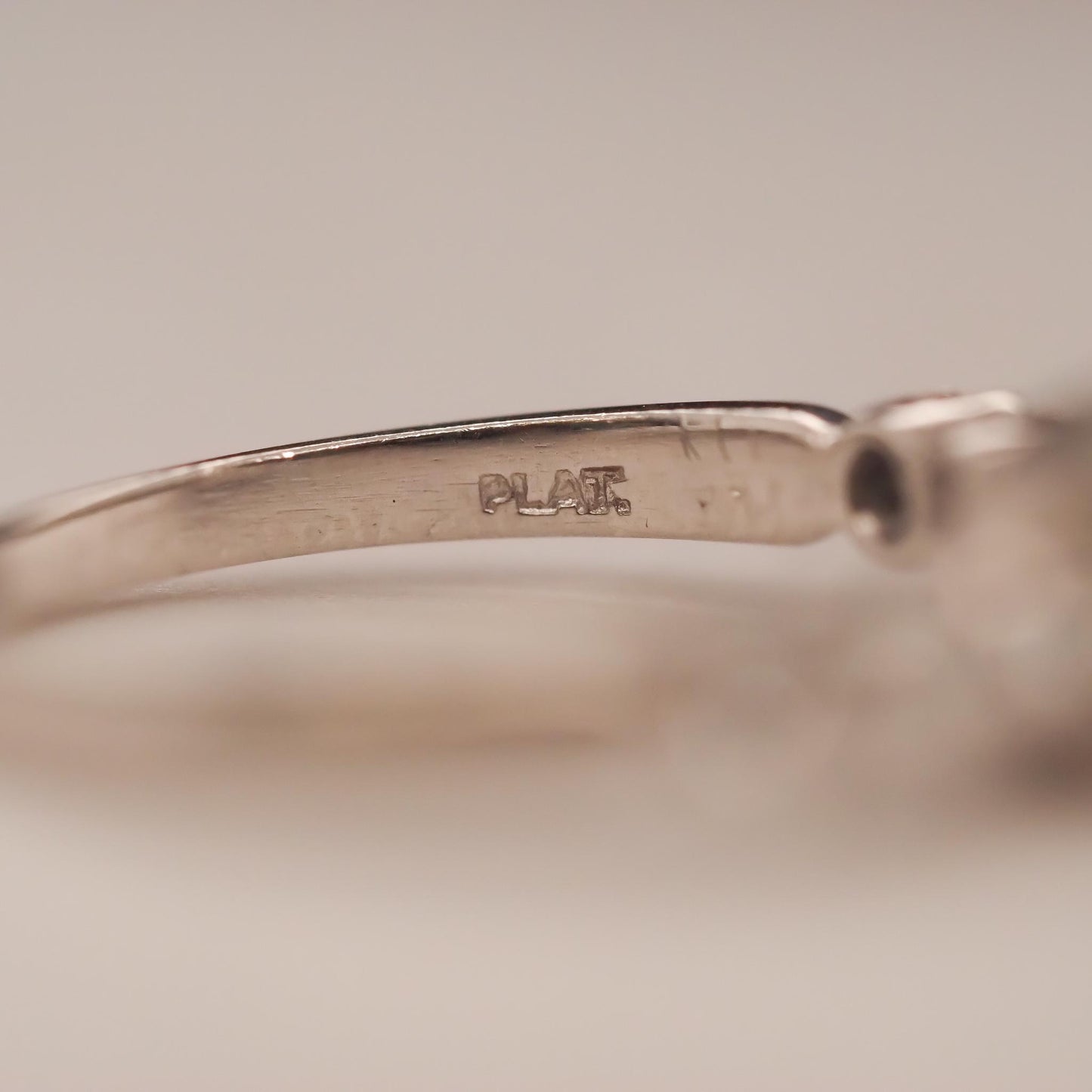 Circa 1930s Art Deco .85ct Old European Brilliant Diamond Engagement Ring - VHK#