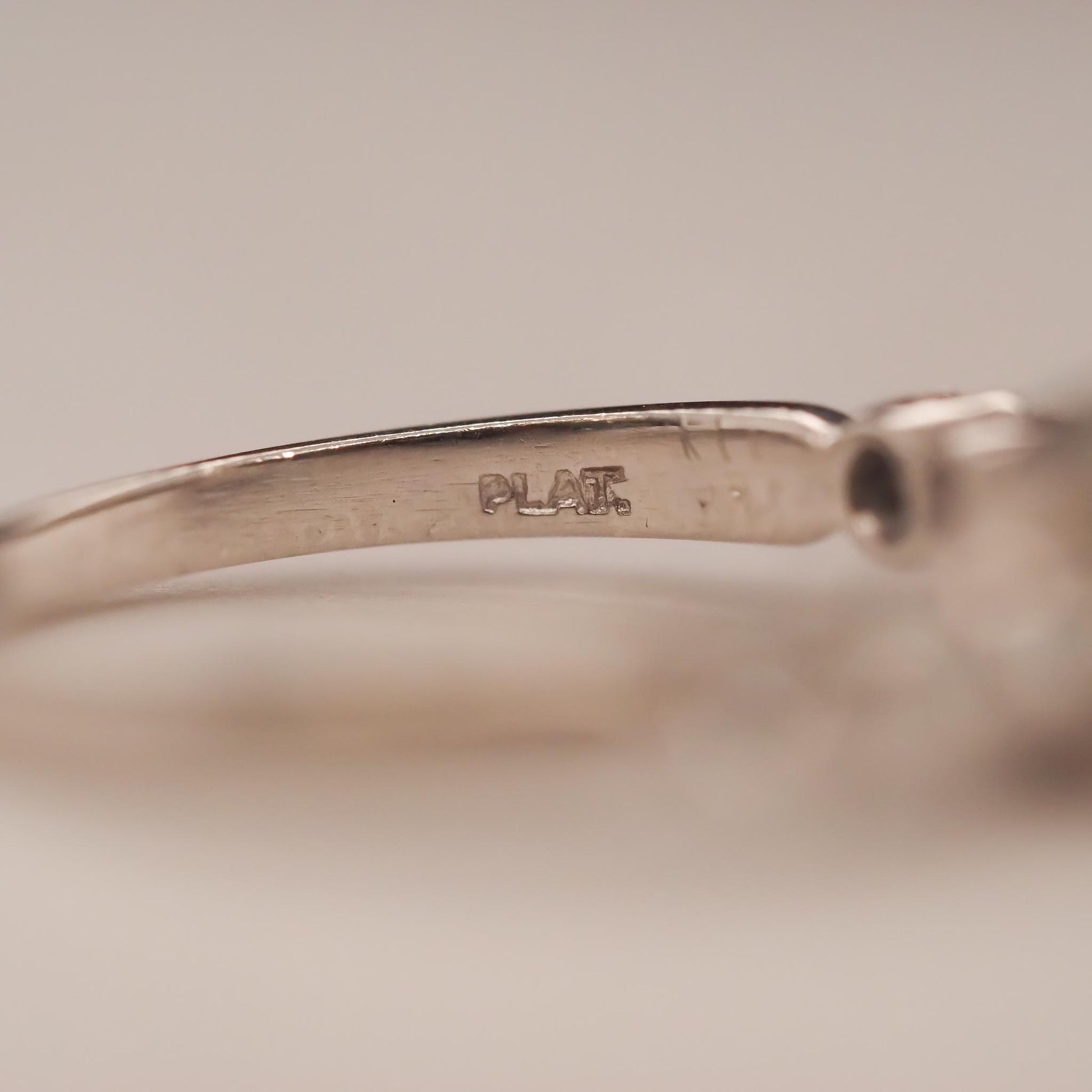 Circa 1930s Art Deco .85ct Old European Brilliant Diamond Engagement Ring - VHK#