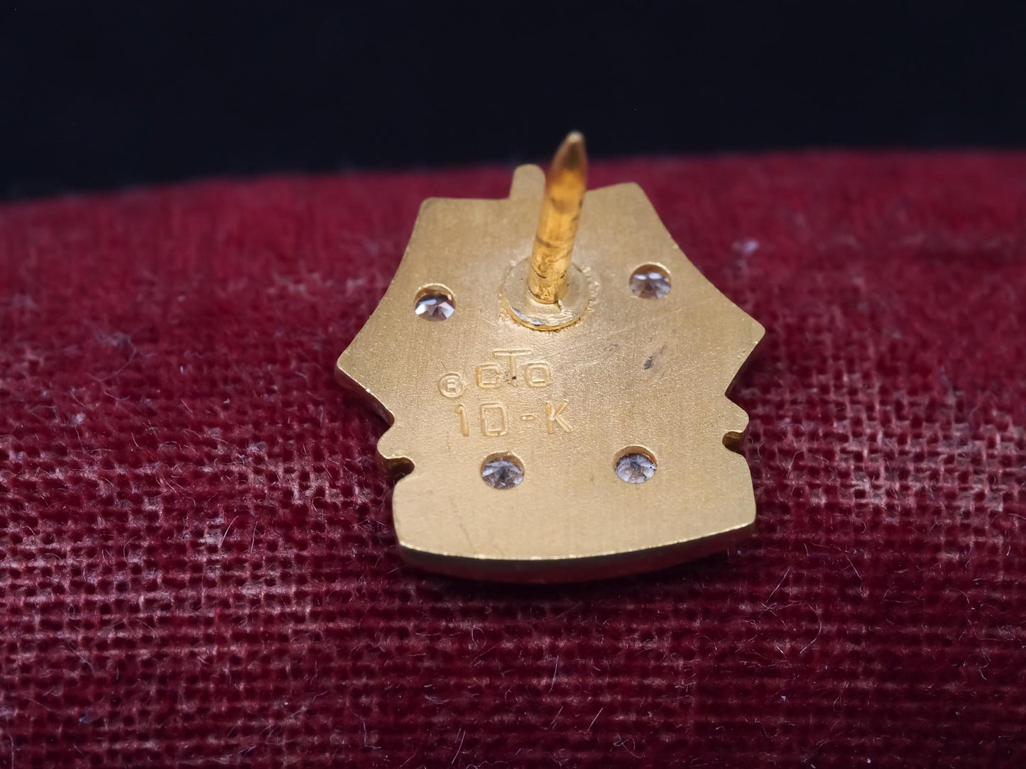 Vintage 10K Yellow Gold Diamond "Dodge" Sales Leadership Pin - VHK#35
