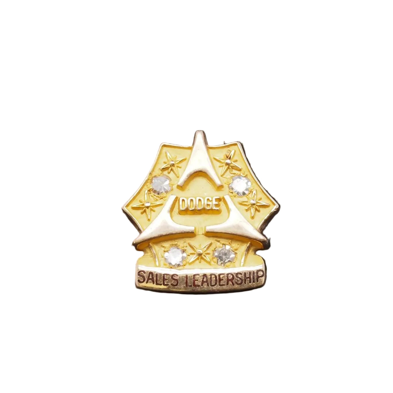 Vintage 10K Yellow Gold Diamond "Dodge" Sales Leadership Pin - VHK#35