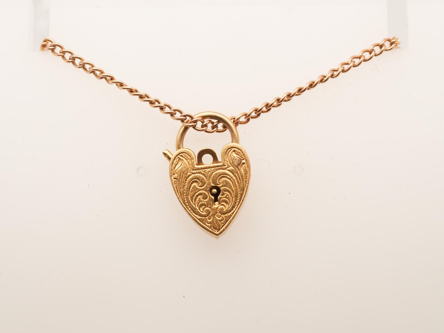 9k Gold Victorian Baby Bracelet with Locket Charms - VHK#28