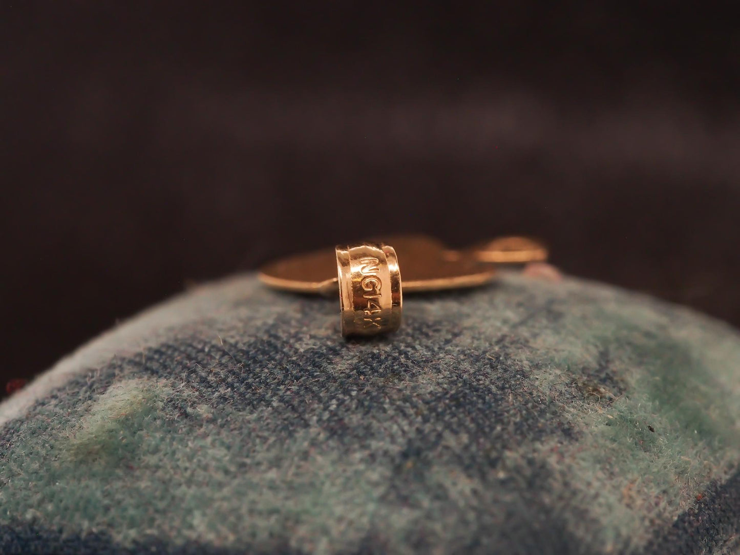14K Yellow Gold "I Hearth Football" Pendant - VHK#49