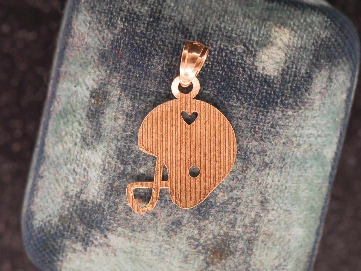 14K Yellow Gold "I Hearth Football" Pendant - VHK#49