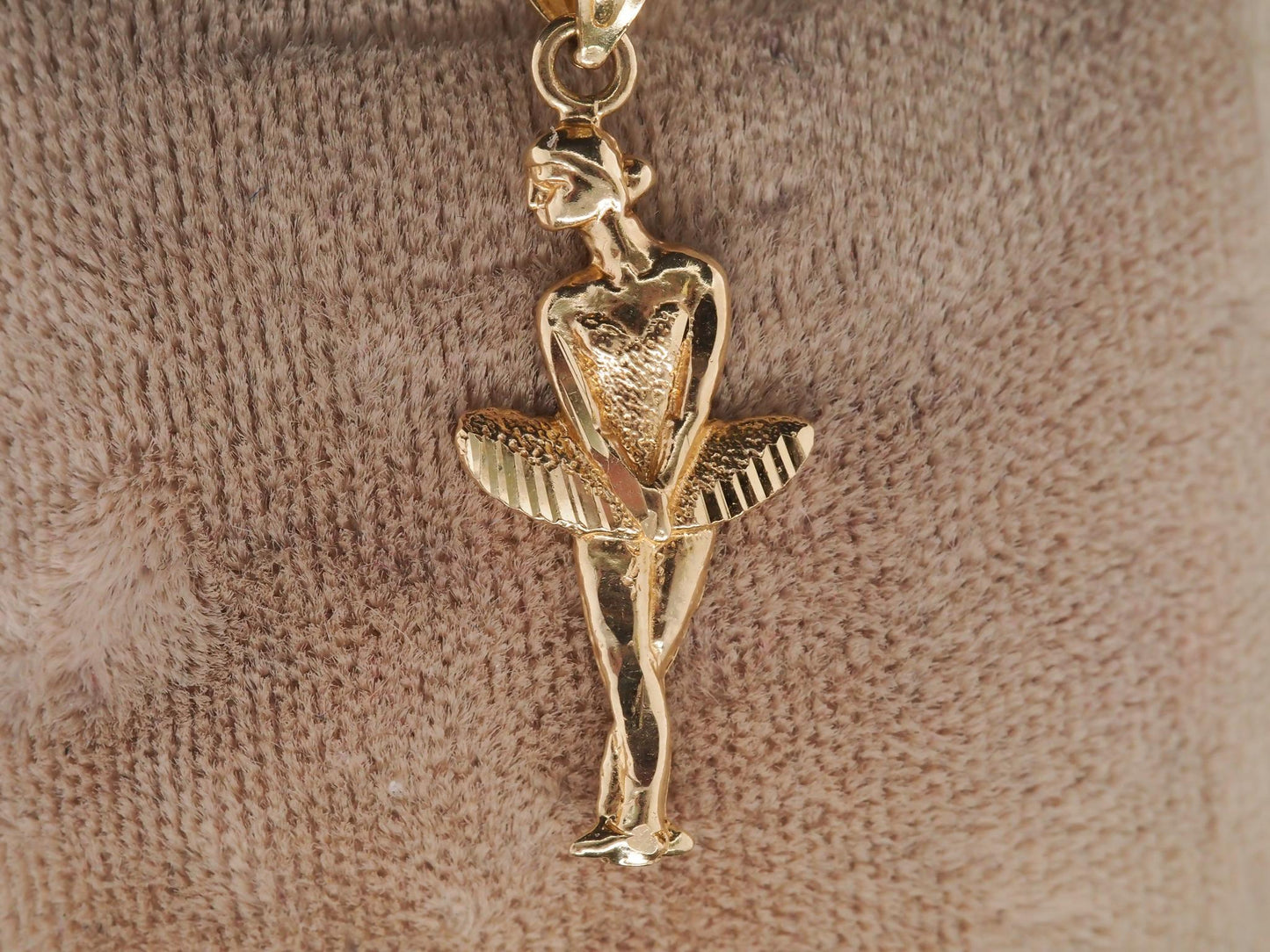 14K Yellow Gold Ballerina Pendant - VHK#43