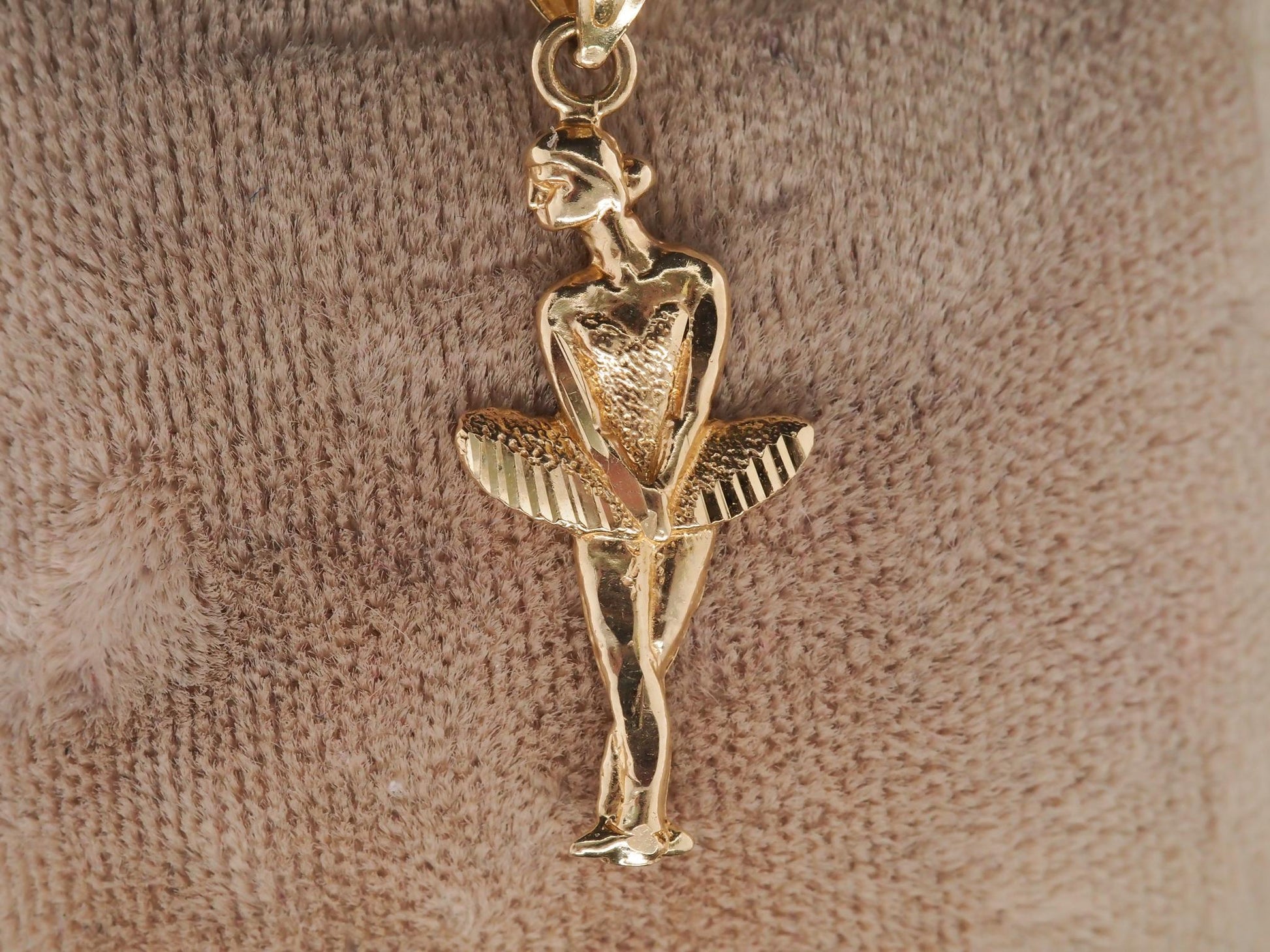 14K Yellow Gold Ballerina Pendant - VHK#43