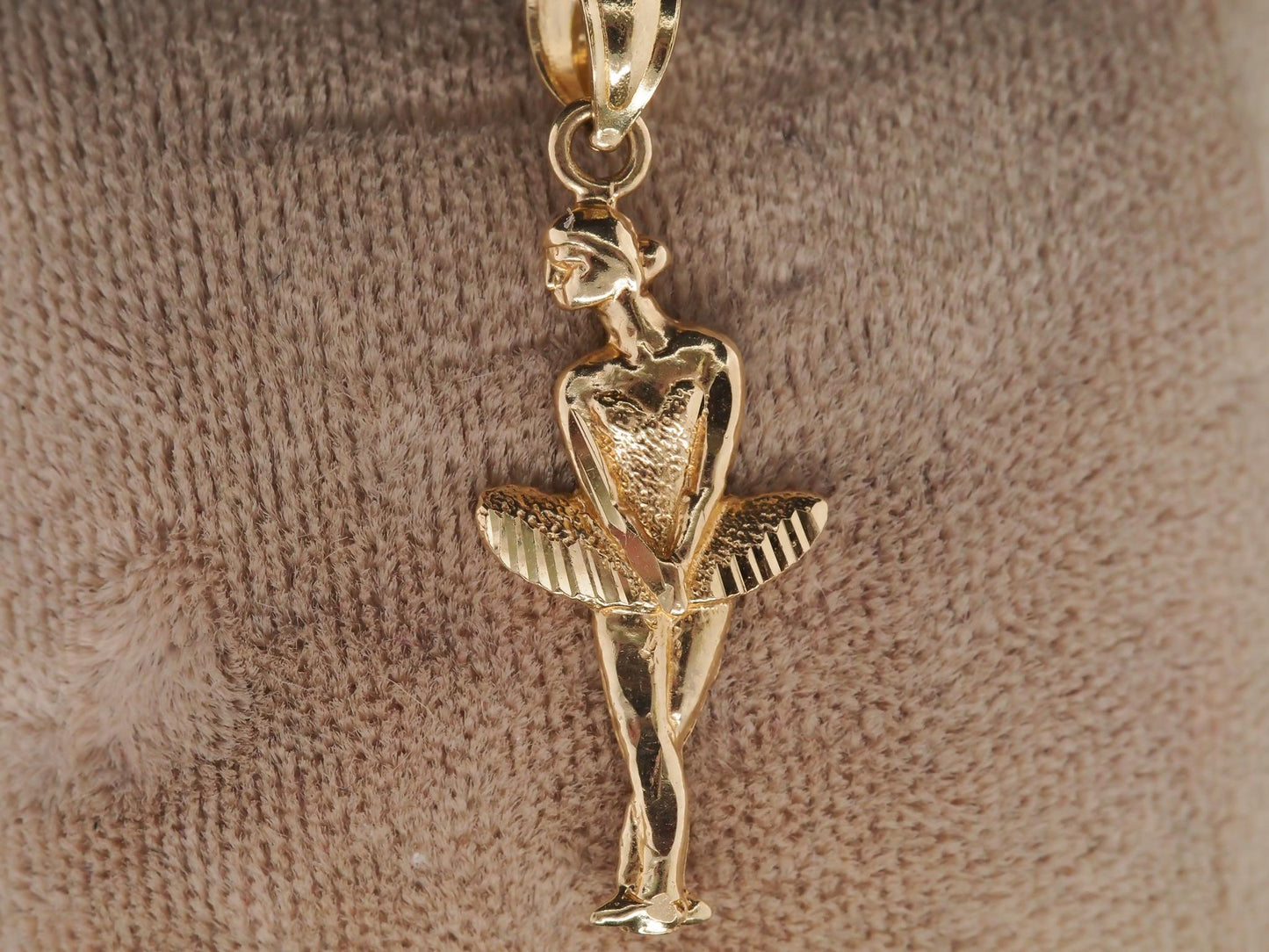 14K Yellow Gold Ballerina Pendant - VHK#43