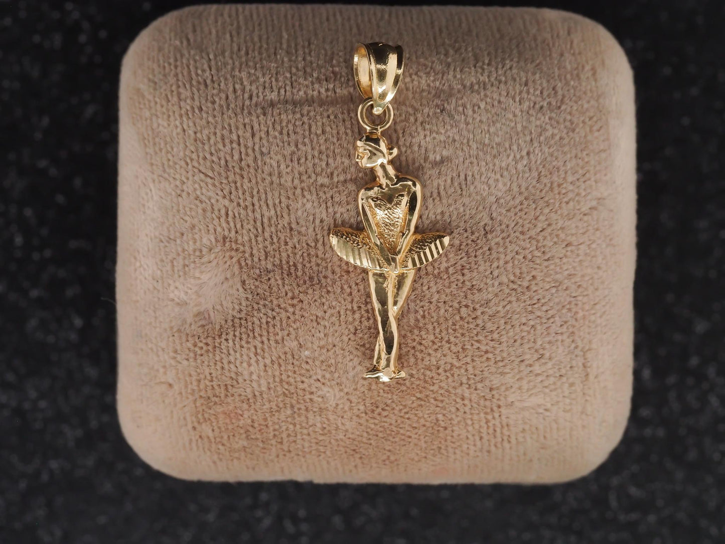 14K Yellow Gold Ballerina Pendant - VHK#43