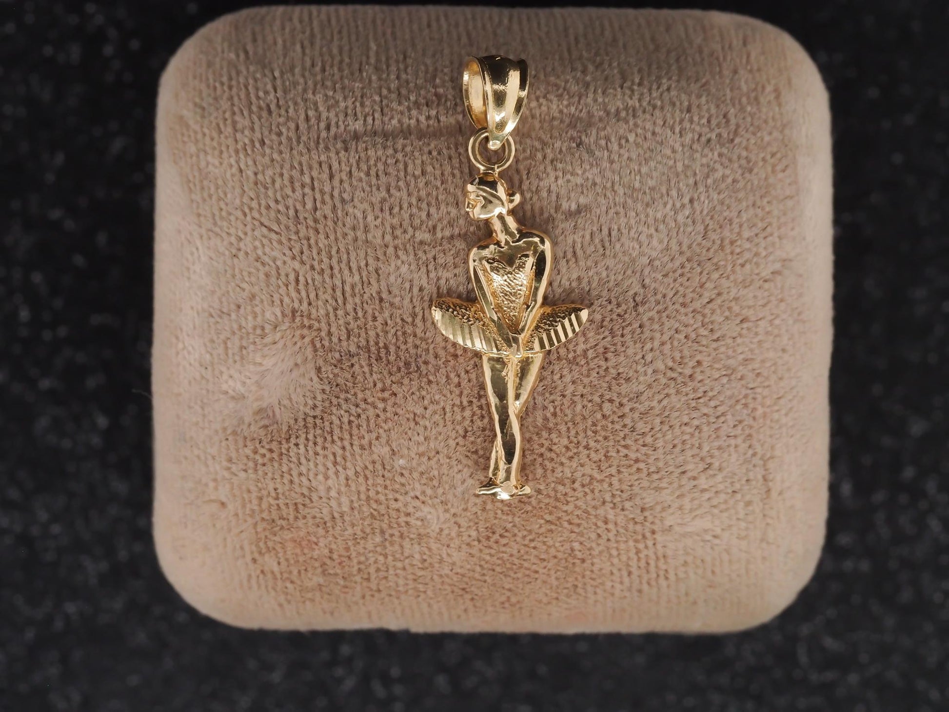 14K Yellow Gold Ballerina Pendant - VHK#43