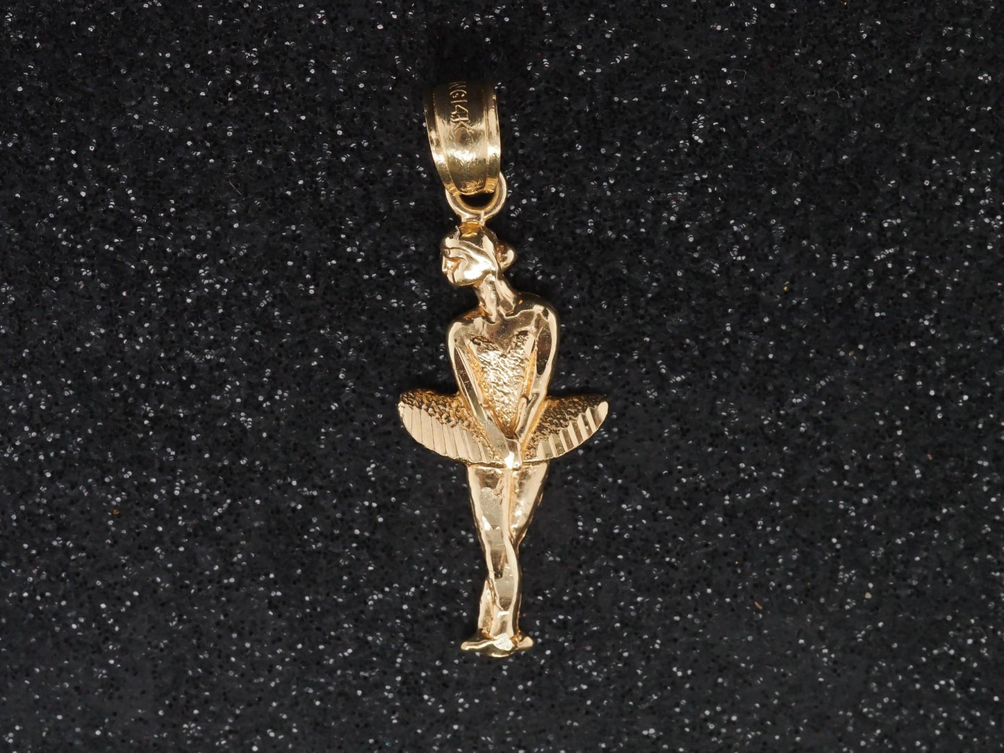 14K Yellow Gold Ballerina Pendant - VHK#43