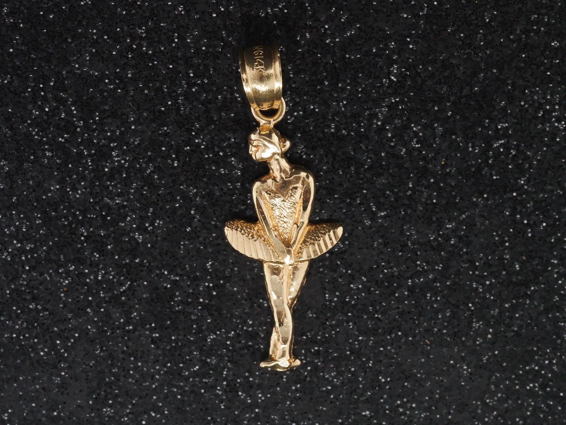 14K Yellow Gold Ballerina Pendant - VHK#43