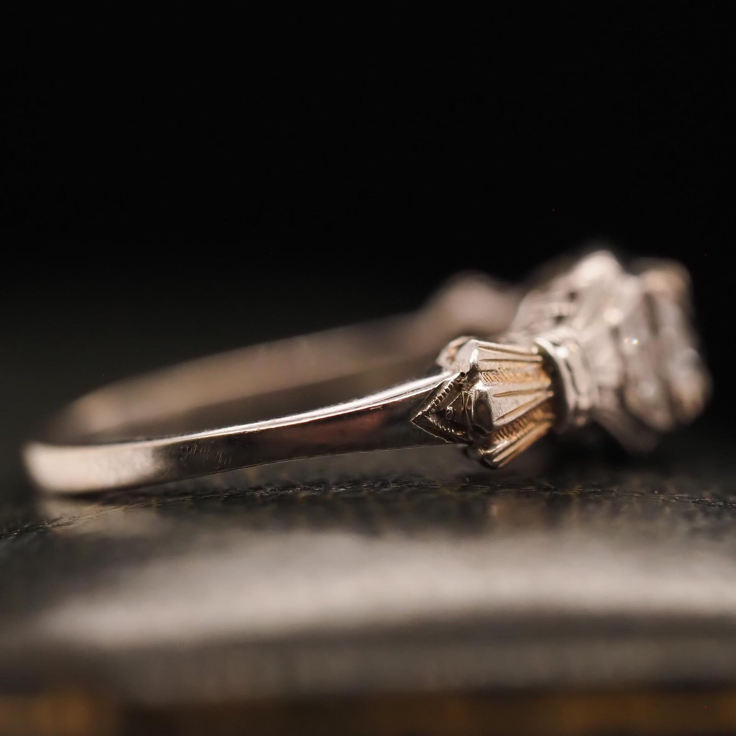 Circa 1930s 14K White Gold .50ct Old European Brilliant Engagement Ring - VHK#68