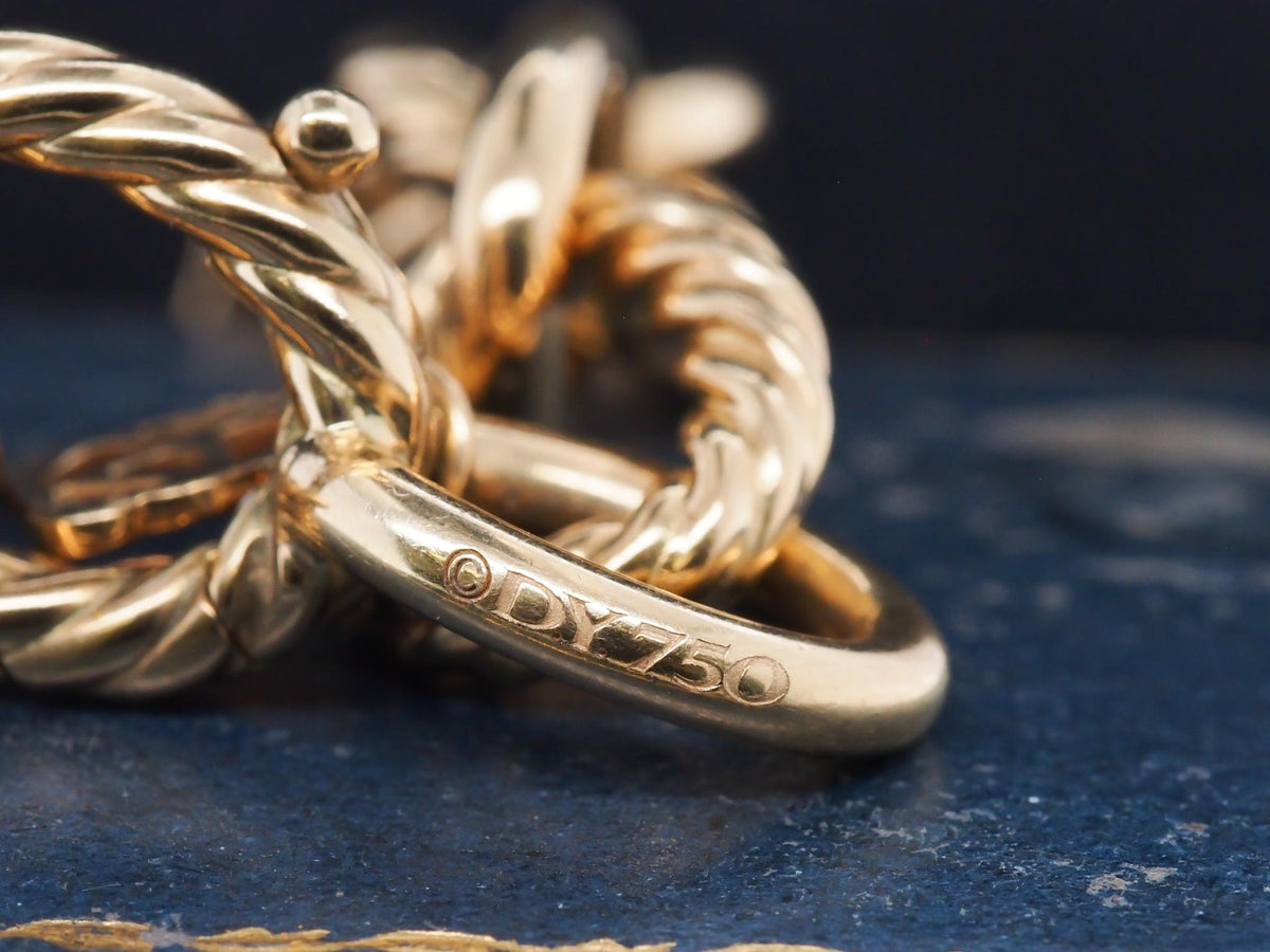 Estate David Yurman 18k Yellow Gold Oval Link Bracelet - VHK#1058