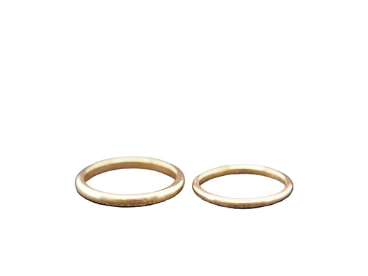 Estate Cartier 18K Yellow Gold Wedding Band Ring Set with Original Box - VHK#108
