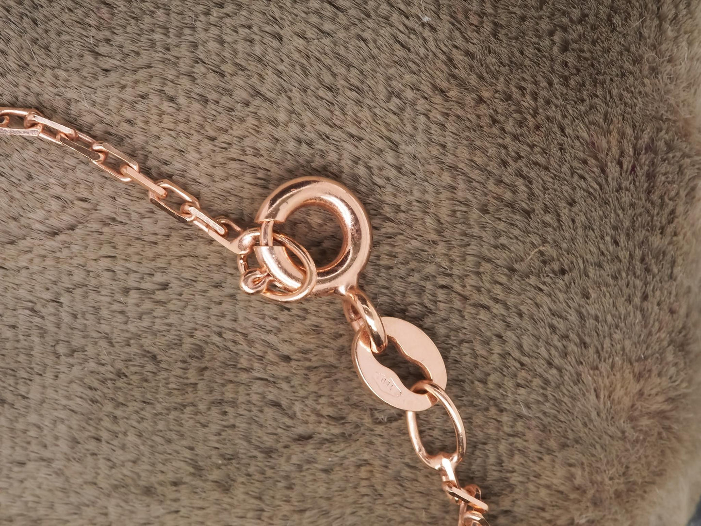 Rose Gold Ruby and Diamond Pendant and Necklace Set - VHK#149