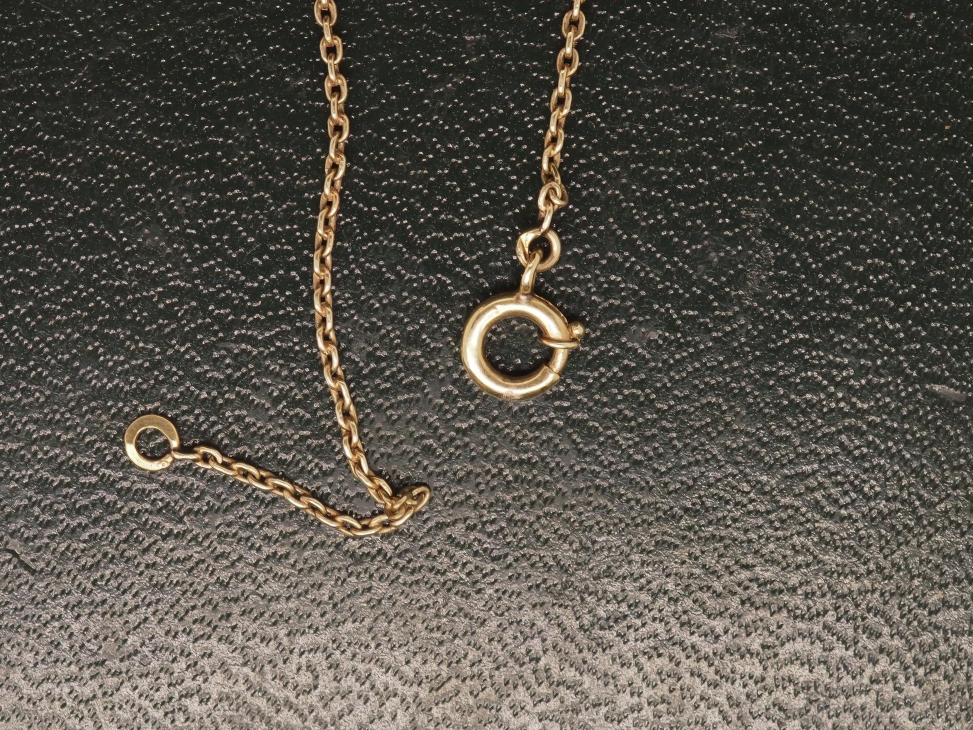 Victorian 14K Yellow Gold Bezel Set Aquamarine Drop Necklace - VHK#113