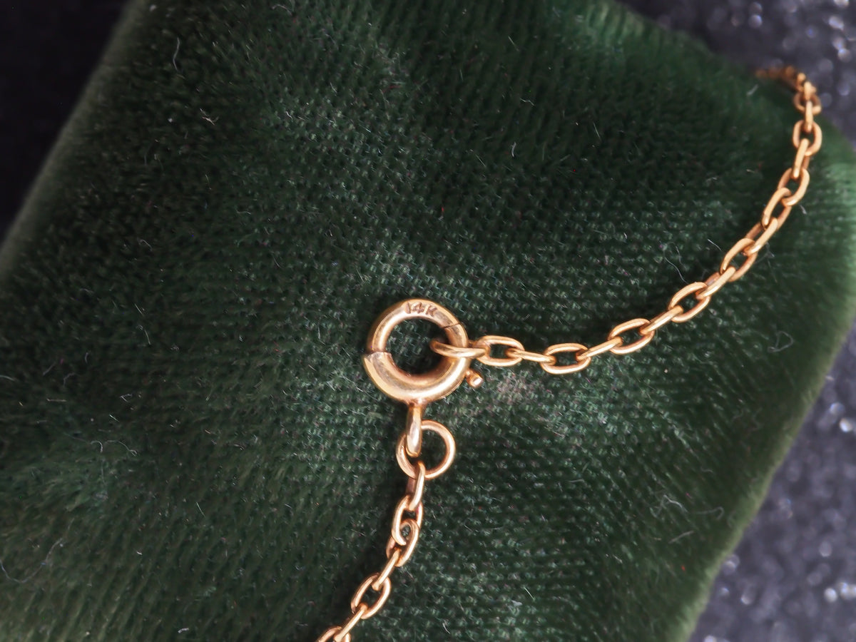 14K Yellow Gold 4.00cttw. Old Mine Brilliant/Antique Cushion Alexandrite Necklace - VHK#175