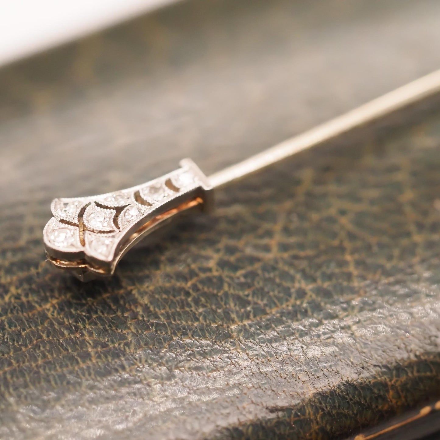 Circa 1900s Theodule Boudier French Jabot Pin with Buddha - VHK#683