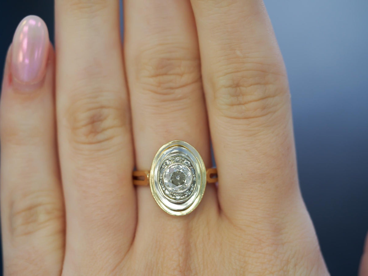 .70ct Transitional Round Engagement Ring, Circa 1950s - VHK#151