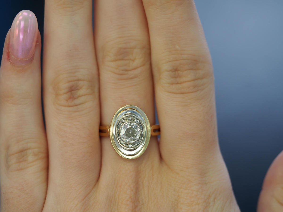 .70ct Transitional Round Engagement Ring, Circa 1950s - VHK#151