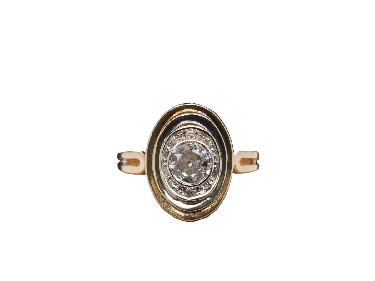 .70ct Transitional Round Engagement Ring, Circa 1950s - VHK#151