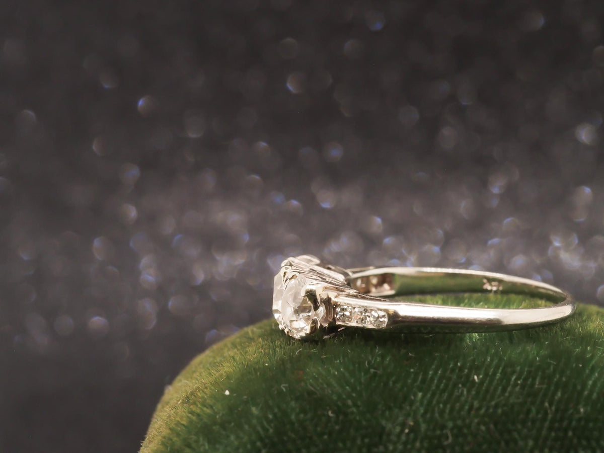 1930s Art Deco 1.50cttw 3 Stone Old European Diamond Ring - VHK#248a