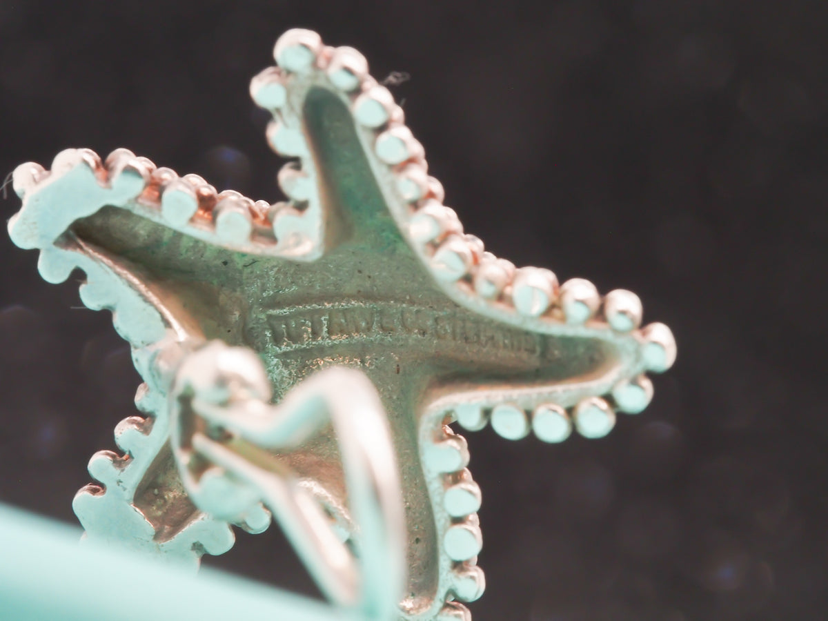 Sterling Silver Tiffany & Co Starfish Clip Earrings - VHK#245