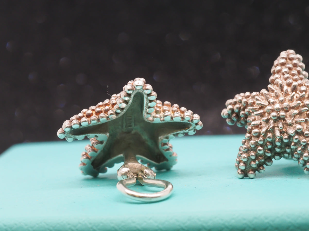 Sterling Silver Tiffany & Co Starfish Clip Earrings - VHK#245