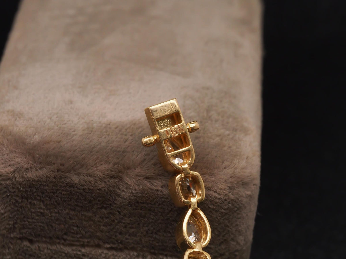 VERMA 18K Yellow Gold 7ct Mixed Cut Diamond Bracelet - VIJ#001