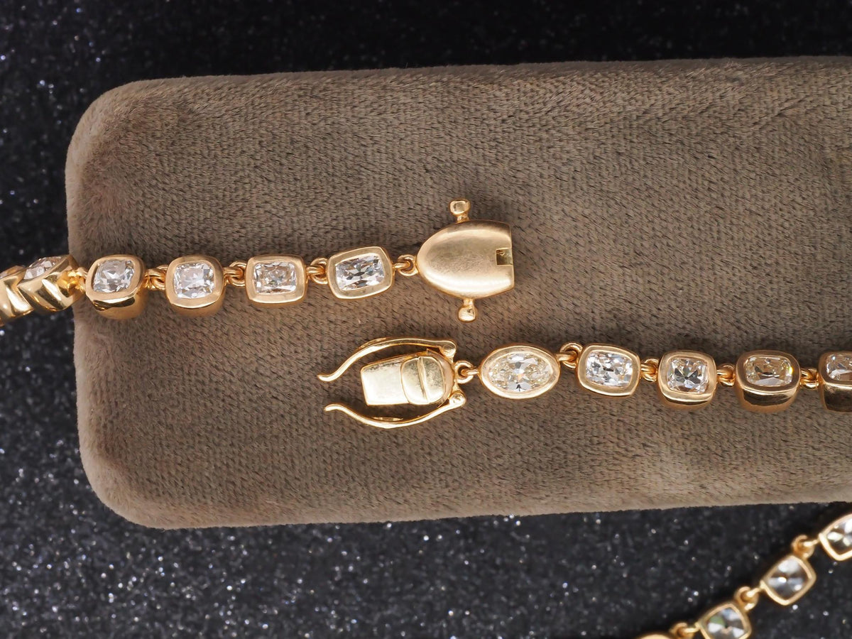 VERMA 18K Yellow Gold 7ct Mixed Cut Diamond Bracelet - VIJ#004
