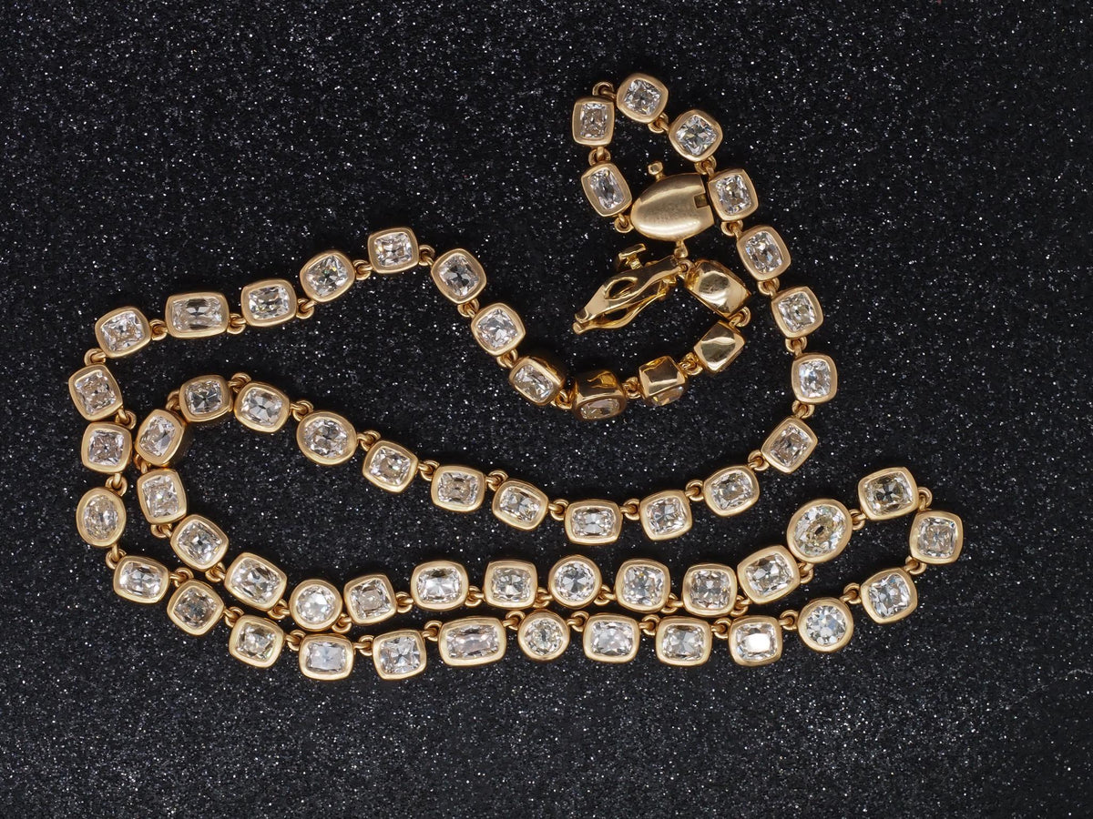 VERMA 18K Yellow Gold 7ct Mixed Cut Diamond Bracelet - VIJ#004