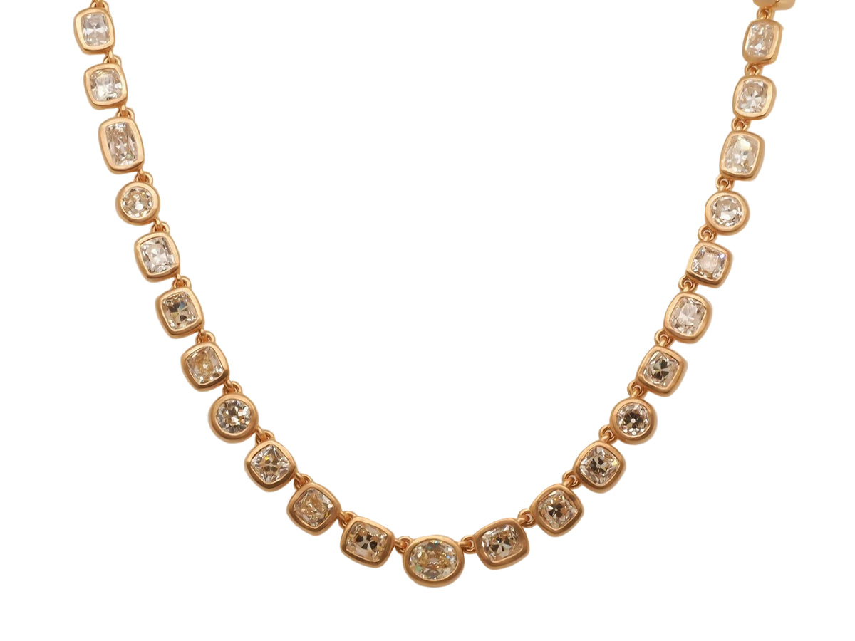 VERMA 18K Yellow Gold 7ct Mixed Cut Diamond Bracelet - VIJ#004