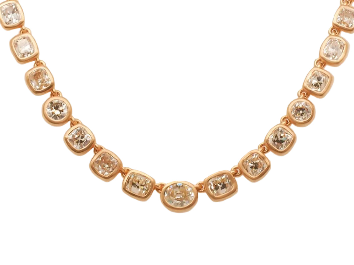 VERMA 18K Yellow Gold 7ct Mixed Cut Diamond Bracelet - VIJ#004