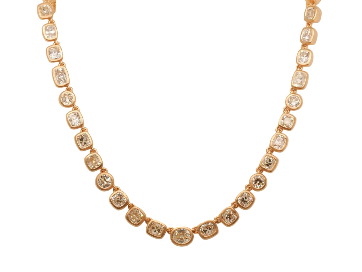 VERMA 18K Yellow Gold 7ct Mixed Cut Diamond Bracelet - VIJ#004